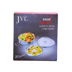 JVL Small Heart Lunch Box Single Decker 
